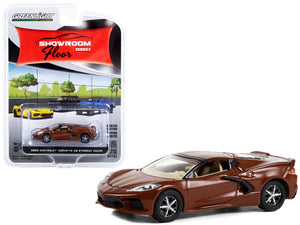 2022 Chevrolet Corvette C8 Stingray Coupe Caffeine Brown Metallic "Showroom Floor" Series 2 1/64 Diecast Model Car by Greenlight