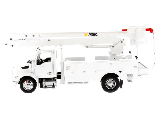 Kenworth T380 with Altec AA55 Aerial Service Truck White "Transport Series" 1/32 Diecast Model by Diecast Masters