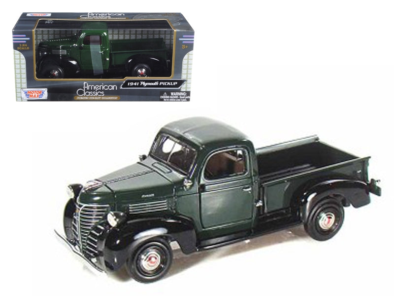 1941 Plymouth Pickup Green 1/24 Diecast Model Car by Motormax