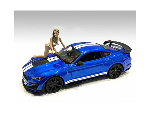 Jenny Bikini Car Wash Girl Figurine for 1/18 Scale Models by American Diorama