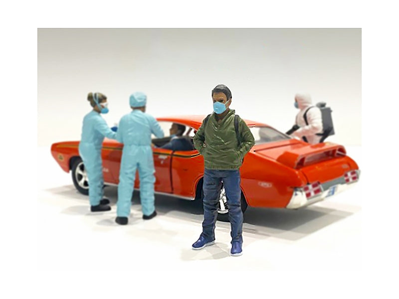 Hazmat Crew Figurine V for 1/18 Scale Models by American Diorama