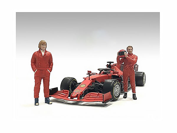 "Racing Legends" 70's Figures A and B Set of 2 for 1/18 Scale Models by American Diorama