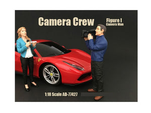 Camera Man Figurine I "Camera Crew" for 1/18 Scale Models by American Diorama