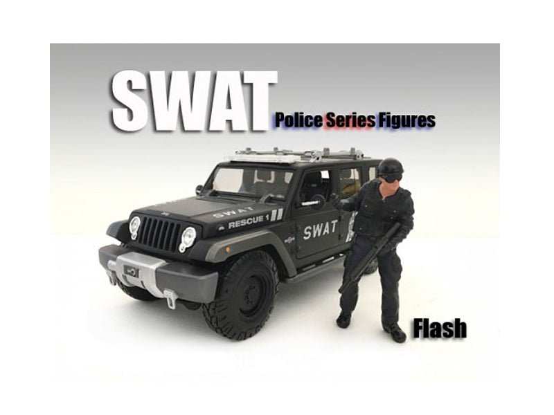 SWAT Team Flash Figure For 1:24 Scale Models by American Diorama
