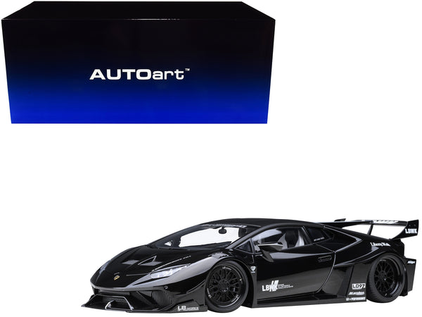 Lamborghini Huracan GT "LB-Silhouette Works" Black 1/18 Model Car by Autoart