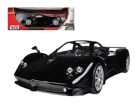 Pagani Zonda F Black 1/18 Diecast Car Model by Motormax