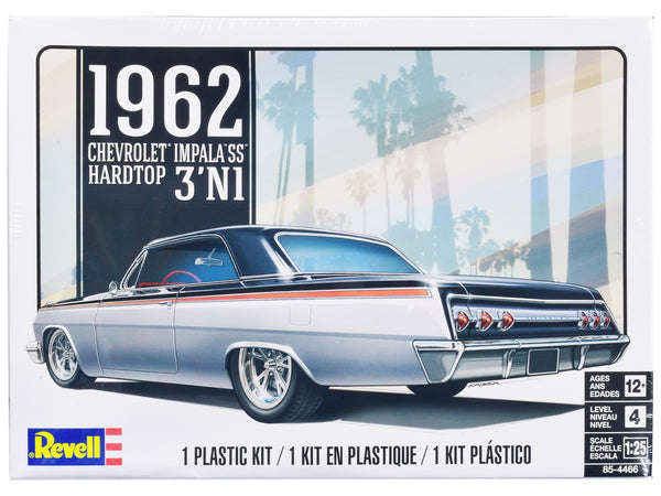 Level 4 Model Kit 1962 Chevrolet Impala Hardtop 3-in-1 Kit 1/25 Scale Model by Revell