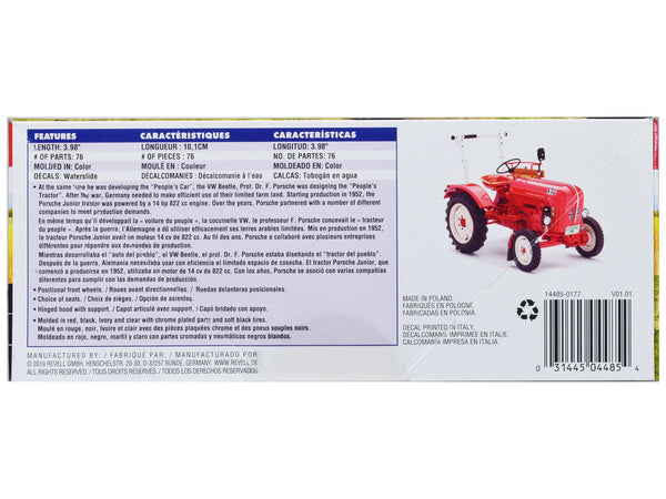 Level 4 Model Kit Porsche Diesel Junior 108 Tractor "Farm Tractor Series" 1/24 Scale Model by Revell