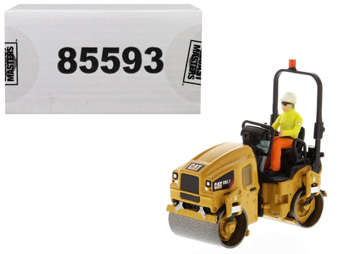 CAT Caterpillar CB-2.7 Utility Compactor with Operator "High Line Series" 1/50 Diecast Model by Diecast Masters