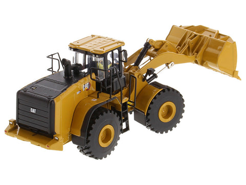 CAT Caterpillar 966 GC Wheel Loader Yellow with Operator "High Line Series" 1/50 Diecast Model by Diecast Masters
