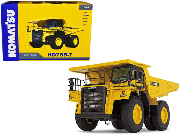 Komatsu HD785-7 Dump Truck Yellow 1/50 Diecast Model by NZG