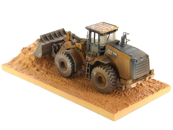 CAT Caterpillar 966M Wheel Loader with Operator (Dirty Version) "Weathered" Series 1/50 Diecast Model by Diecast Masters