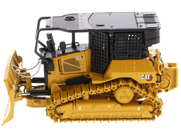 CAT Caterpillar D5 XR Fire Suppression Track Type Dozer Yellow "High Line" Series 1/50 Diecast Model by Diecast Masters
