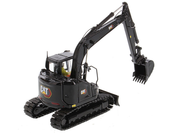 CAT Caterpillar 315 Track Type Hydraulic Excavator Special Black Finish with Operator "High Line" Series 1/50 Diecast Model by Diecast Masters