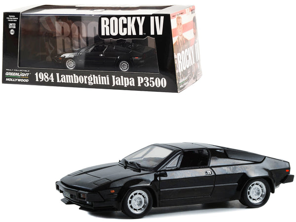 1984 Lamborghini Jalpa P3500 Black "Rocky IV" (1985) Movie "Hollywood" Series 1/43 Diecast Model Car by Greenlight