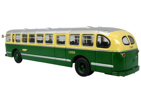 1952 CCF-Brill CD-44 Transit Bus PTC (Philadelphia Transportation Company) "R Frankford-Pratt Elevated Station" "Vintage Bus & Motorcoach Collection" 1/87 (HO) Diecast Model by Iconic Replicas