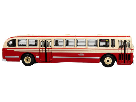 1952 CCF-Brill CD-44 Transit Bus TTC (Toronto Transit Commission) "Spadina 77 Dupont-Lakeshore" "Vintage Bus & Motorcoach Collection" 1/87 (HO) Diecast Model by Iconic Replicas