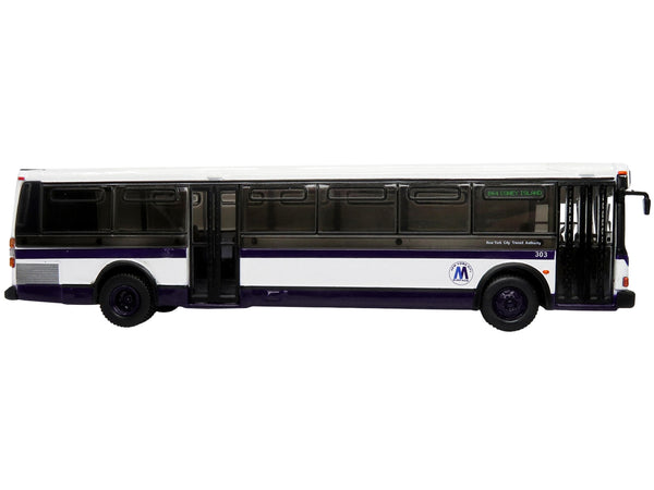 1980 Grumman 870 Advanced Design Transit Bus MTA New York City Bus "B64 Coney Island" "Vintage Bus & Motorcoach Collection" 1/87 Diecast Model by Iconic Replicas