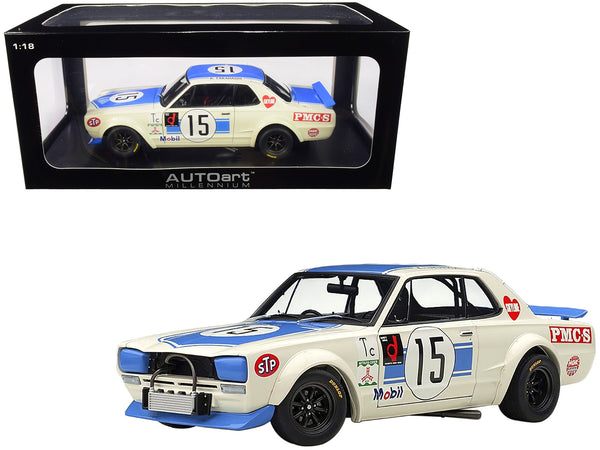 Nissan Skyline GT-R (KPGC-10) #15 K. Takahashi Winner Racing 1972 Fuji 300 km Speed Race "Millennium" Series 1/18 Diecast Model Car by Autoart