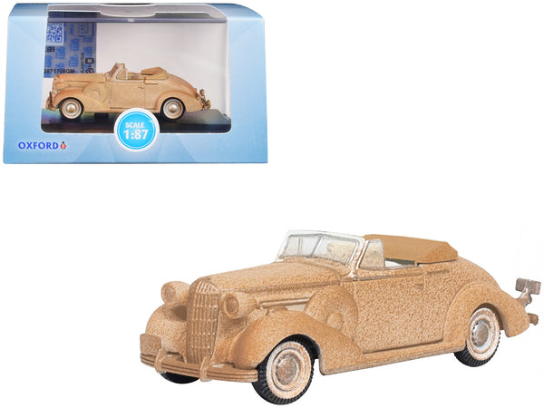 1936 Buick Special Convertible Coupe Beige (Rusted) "Junkyard Project" 1/87 (HO) Scale Diecast Model Car by Oxford Diecast