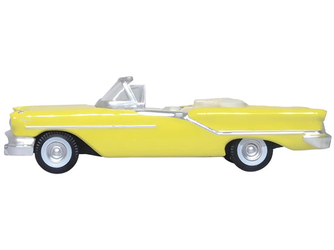 1957 Oldsmobile 88 Convertible Coronado Yellow 1/87 (HO) Scale Diecast Model Car by Oxford Diecast