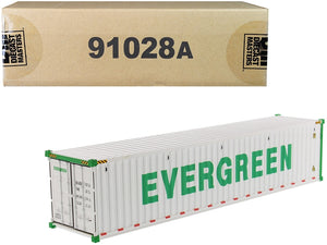 40' Refrigerated Sea Container "EverGreen" White "Transport Series" 1/50 Model by Diecast Masters