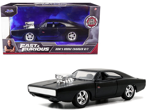 Dom's Dodge Charger R/T Matt Black "Fast & Furious" Movie 1/32 Diecast Model Car by Jada
