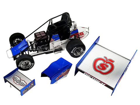 Winged Sprint Car #48 Danny Dietrich "Cochran Expressway - Weikert's Livestock Inc" Gary Kauffman Racing "World of Outlaws" (2023) 1/18 Diecast Model Car by ACME