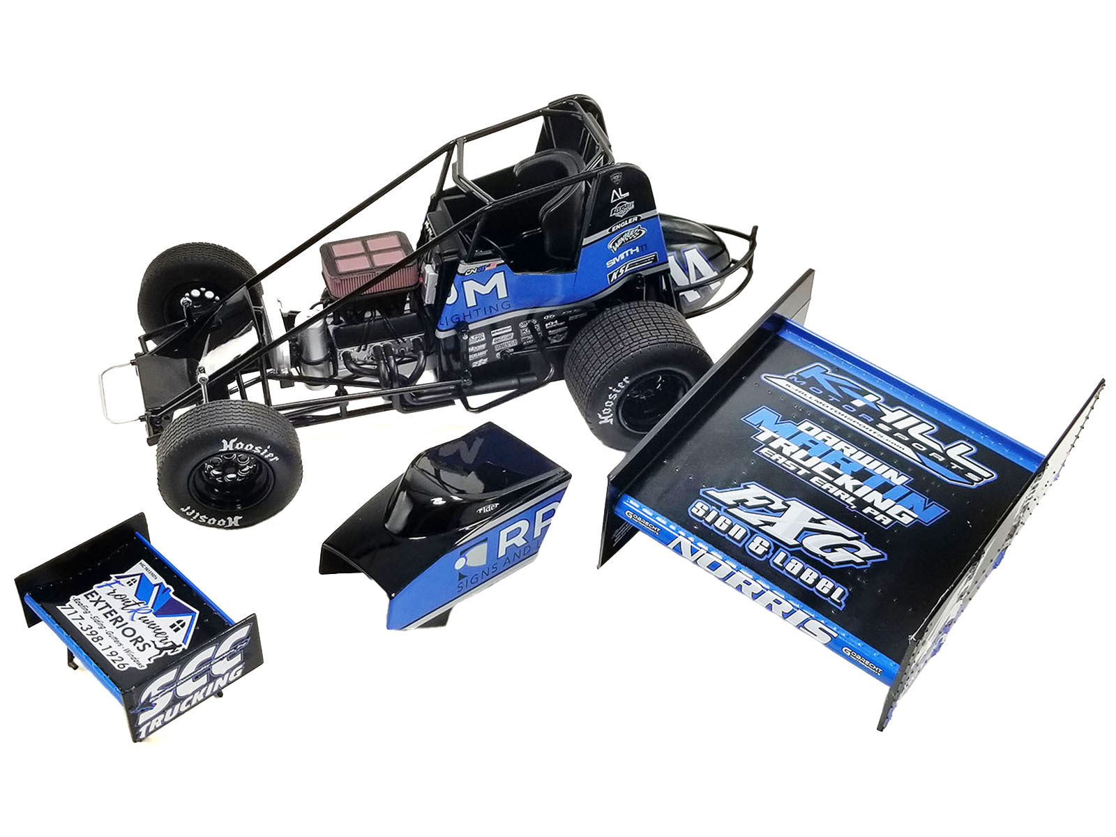 Winged Sprint Car #44 Dylan Norris "RPM" Gobrecht Motorsports "World of Outlaws" (2023) 1/18 Diecast Model Car by ACME