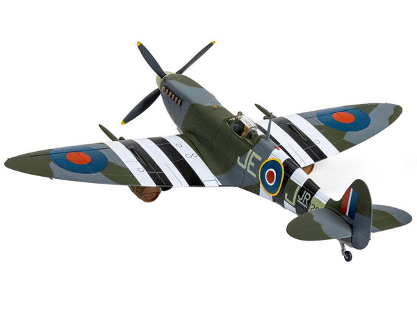 Supermarine Spitfire Mk.IX Fighter Aircraft with Commander J.E. "Johnnie" Johnson Figure 144 Wing RCAF "Spitfire Beer Truck" "D-Day Operation Overlord" Normandy (June 1944) "The Aviation Archive" Series 1/72 Diecast Model by Corgi