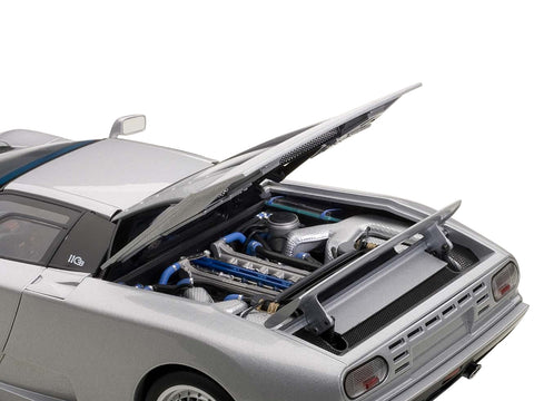 Bugatti EB110 GT Silver 1/18 Diecast Car Model by Autoart