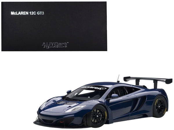 Mclaren 12C GT3 Azure Blue 1/18 Diecast Model Car by Autoart