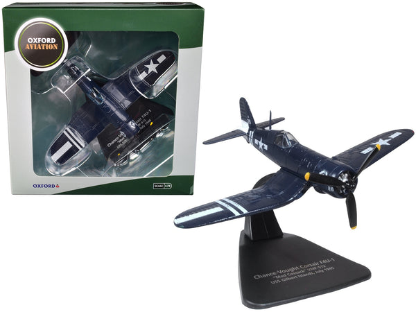 Chance-Vought Corsair F4U-1 Fighter Aircraft "Mad Cossack" VMF-512 USS Gilbert Islands (July 1945) "Oxford Aviation" Series 1/72 Diecast Model Airplane by Oxford Diecast
