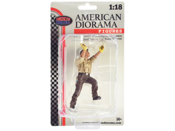 "4X4 Mechanic" Figure 5 for 1/18 Scale Models by American Diorama