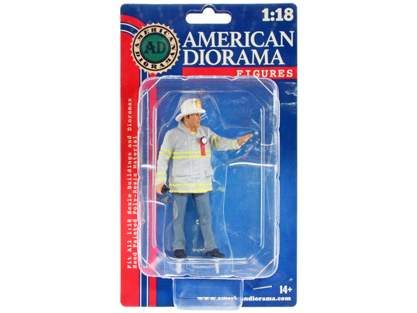 "Firefighters" Fire Captain Figure for 1/18 Scale Models by American Diorama