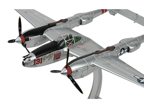 Lockheed Martin P-38J Lightning Fighter Aircraft "Pudgy IV" "Major Thomas McGuire" 1/48 Diecast Model by Air Force 1