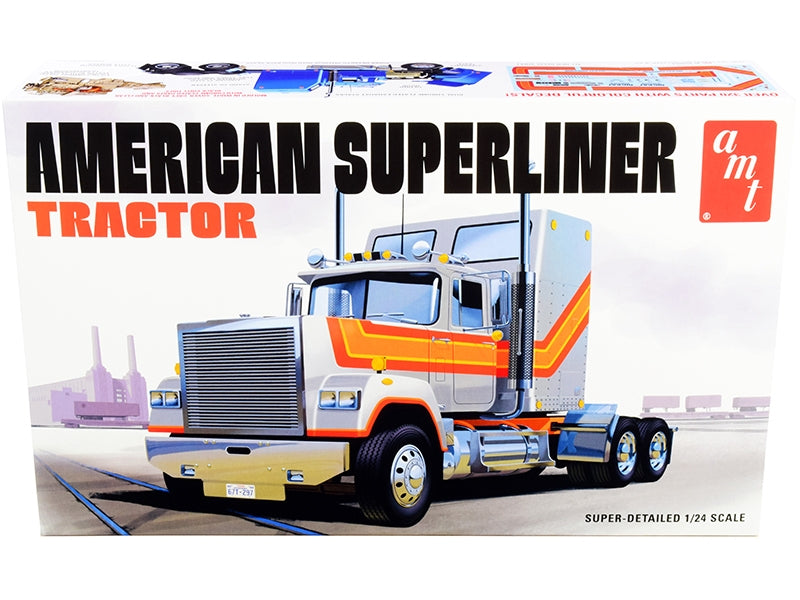 Skill 3 Model Kit American Superliner Semi Tractor 1/24 Scale Model by AMT