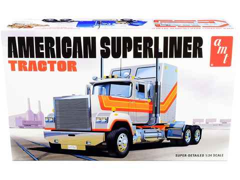 Skill 3 Model Kit American Superliner Semi Tractor 1/24 Scale Model by AMT