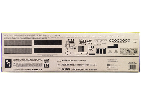 Skill 3 Model Kit Fruehauf FB Beaded Panel Van Trailer "Rat Fink" 1/25 Scale Model by AMT