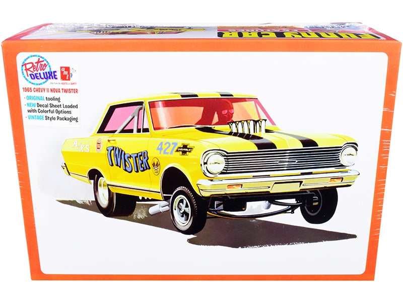 Skill 2 Model Kit 1965 Chevrolet II Nova AWB Funny Car "Twister" 1/25 Scale Model by AMT