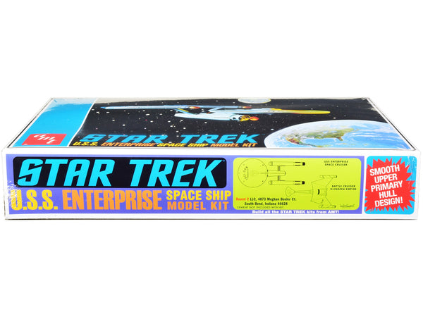 Skill 2 Model Kit U.S.S. Enterprise NCC-1701 Space Ship "Star Trek" 1/650 Scale Model by AMT