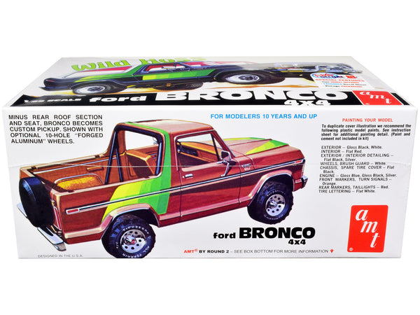 Skill 2 Model Kit Ford Bronco 4X4 "Wild Hoss" 1/25 Scale Model by AMT