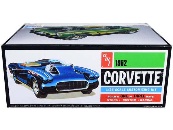 Skill 2 Model Kit 1962 Chevrolet Corvette 3 in 1 Kit 1/25 Scale Model by AMT