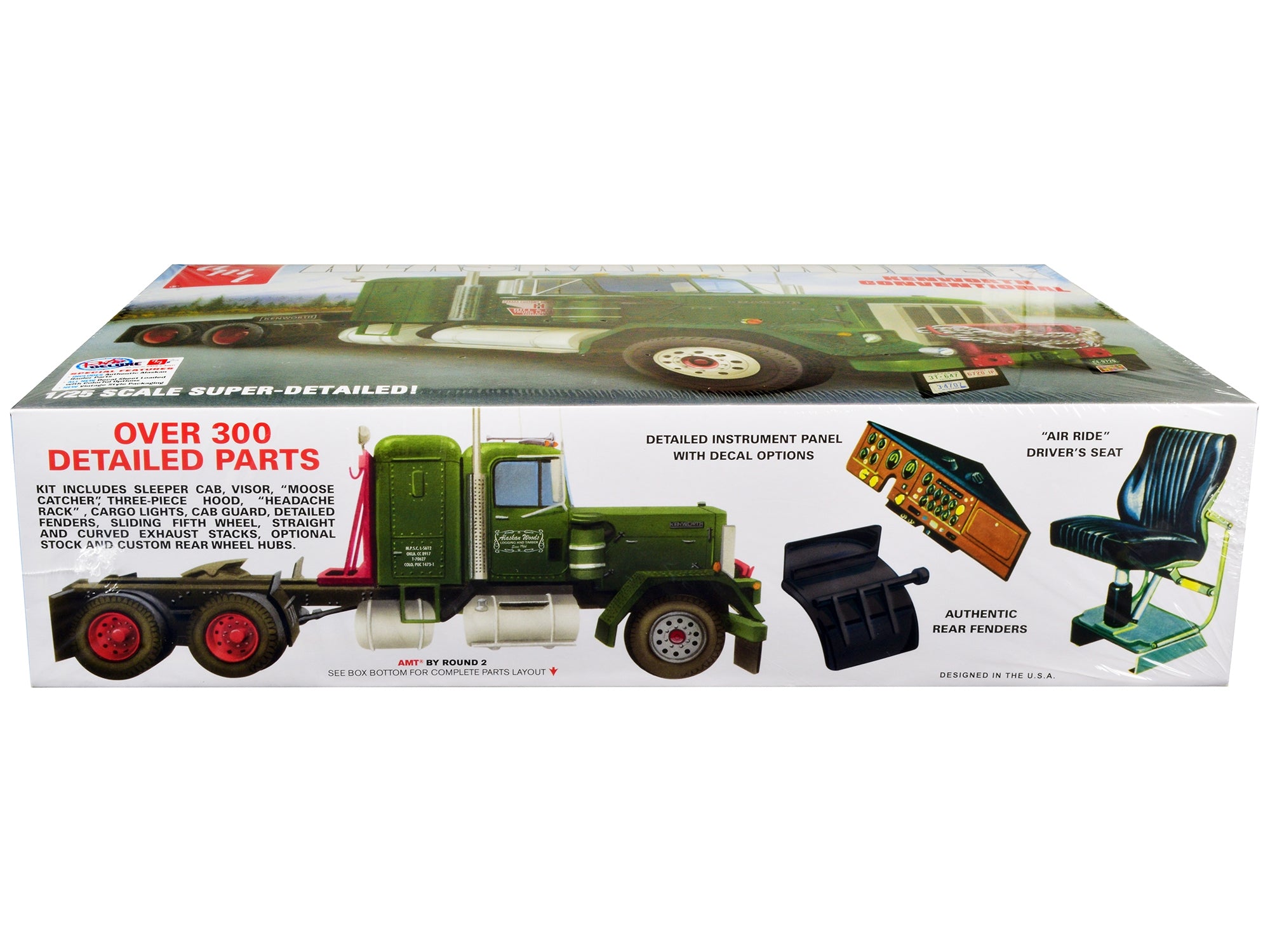 Skill 3 Model Kit Kenworth Conventional Tractor "Alaskan Hauler" 1/25 Scale Model by AMT