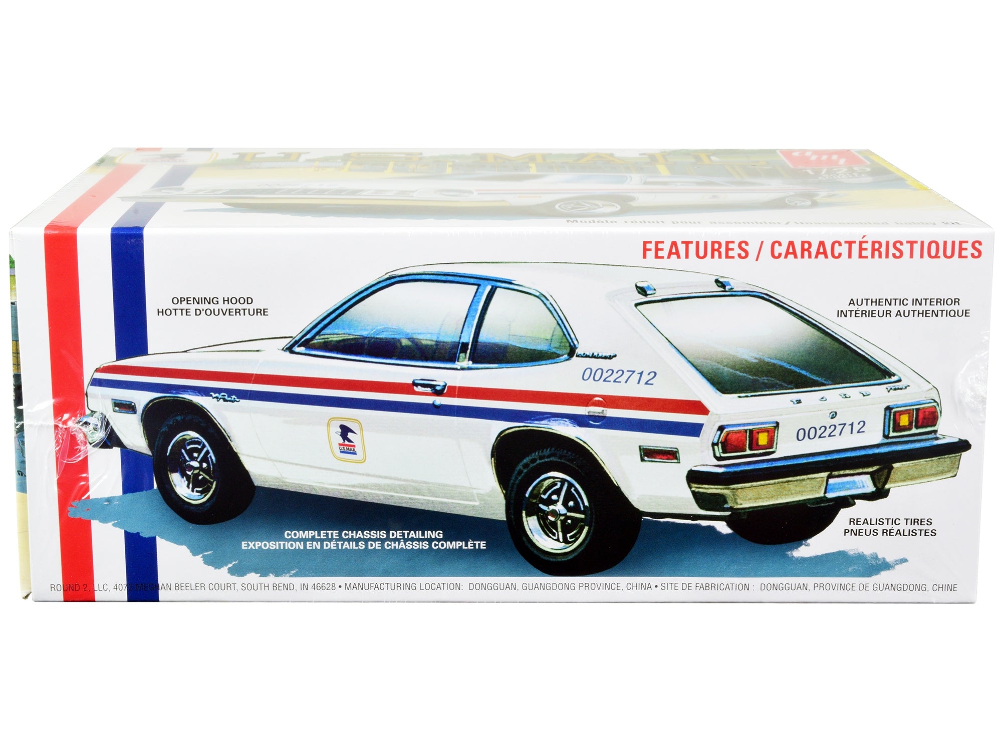 Skill 2 Model Kit 1977 Ford Pinto "United States Postal Service (USPS)" 1/25 Scale Model by AMT