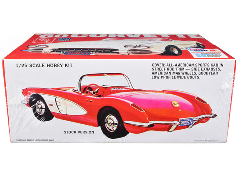 Skill 2 Model Kit 1960 Chevrolet Corvette "Street Rods" 1/25 Scale Model by AMT