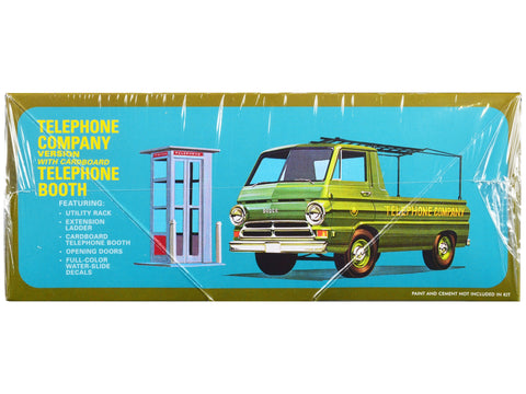 Skill 2 Model Kit 1966 Dodge A100 Pickup Truck "Touch Tone Terror" with Cardboard Accessories 1/25 Scale Model by AMT