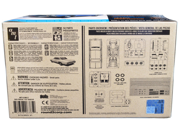 Skill 2 Model Kit 1965 Pontiac GTO Hardtop "Craftsman Plus" Series 1/25 Scale Model by AMT