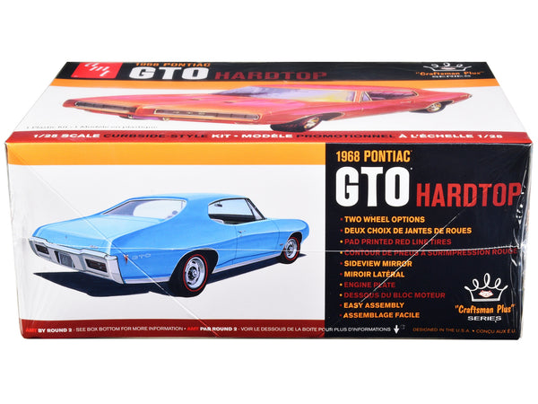Skill 2 Model Kit 1968 Pontiac GTO Hardtop "Craftsman Plus" Series 1/25 Scale Model by AMT