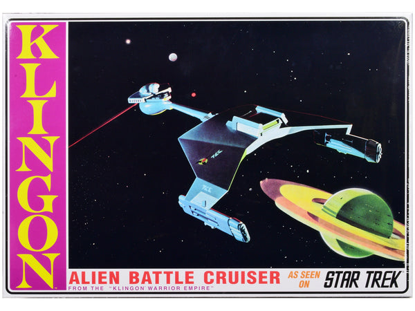 Skill 2 Model Kit "Klingon Warrior Empire" Alien Battle Cruiser "Star Trek" (1966-1969) TV Series 1/650 Scale Model by AMT